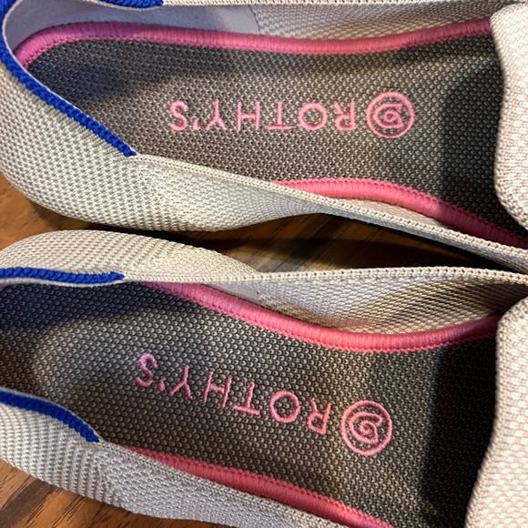 Rothys The Loafer Linen shoes womens 10.5 (run small fit, 8.5-9) beige slip on - Picture 2 of 12